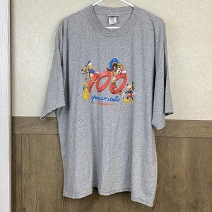Vintage Walt Disney World 100 Years Of Magic Double Sided Spellout Shirt XL